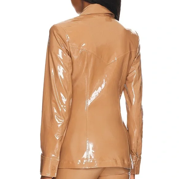 Camila Coelho Taurus Shacket Brown - Picture 3 of 11